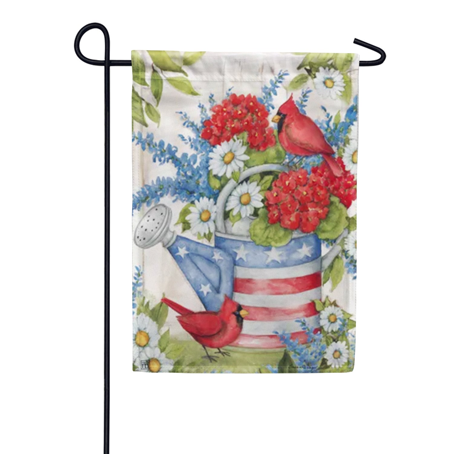 Stars and Stripes Watering Can Garden Flag