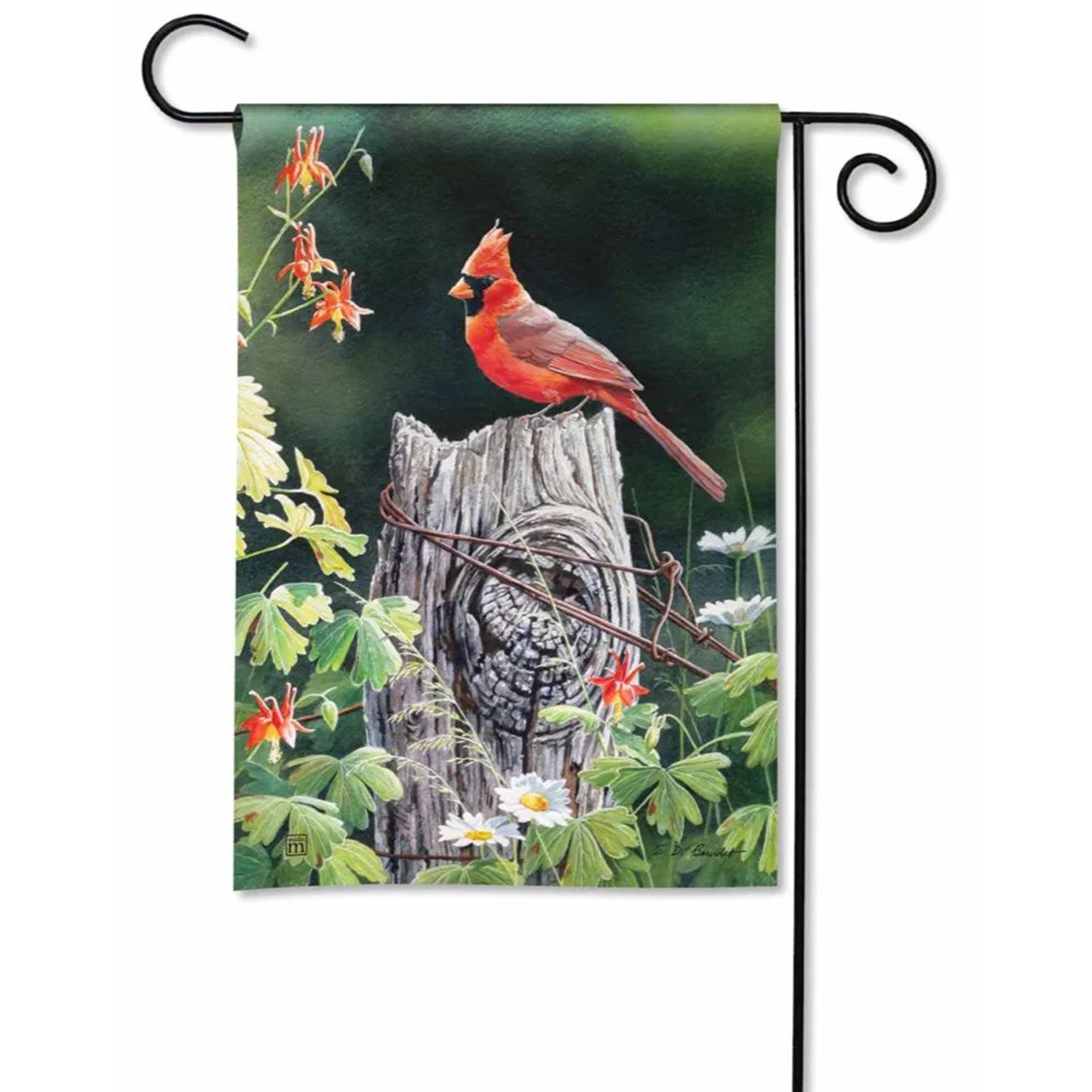 Cardinal Song Garden Flag