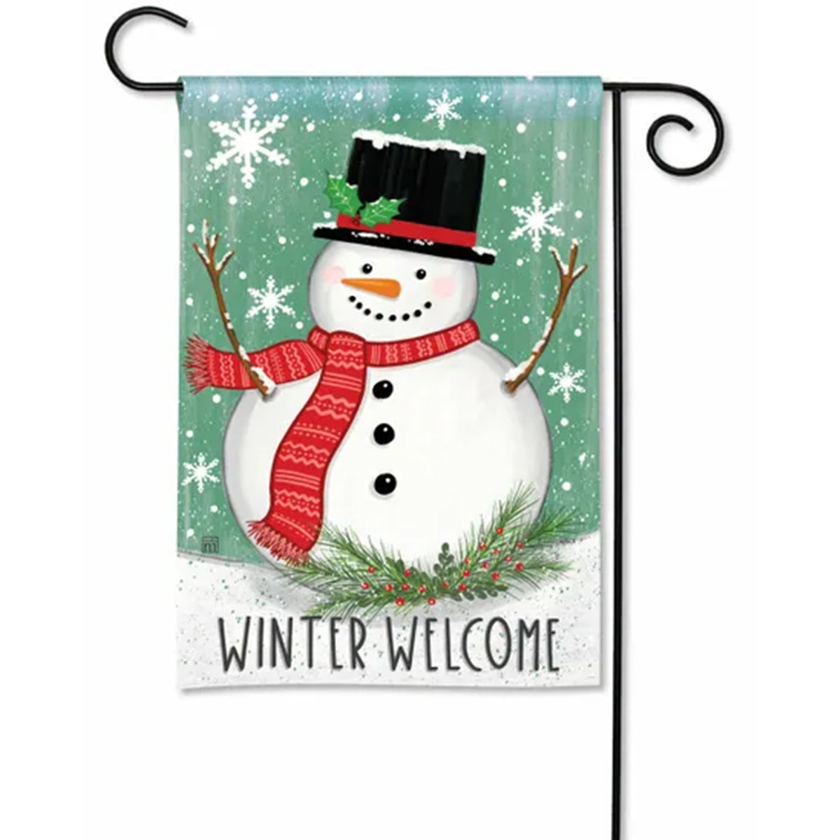 Winter Welcome Garden Flag
