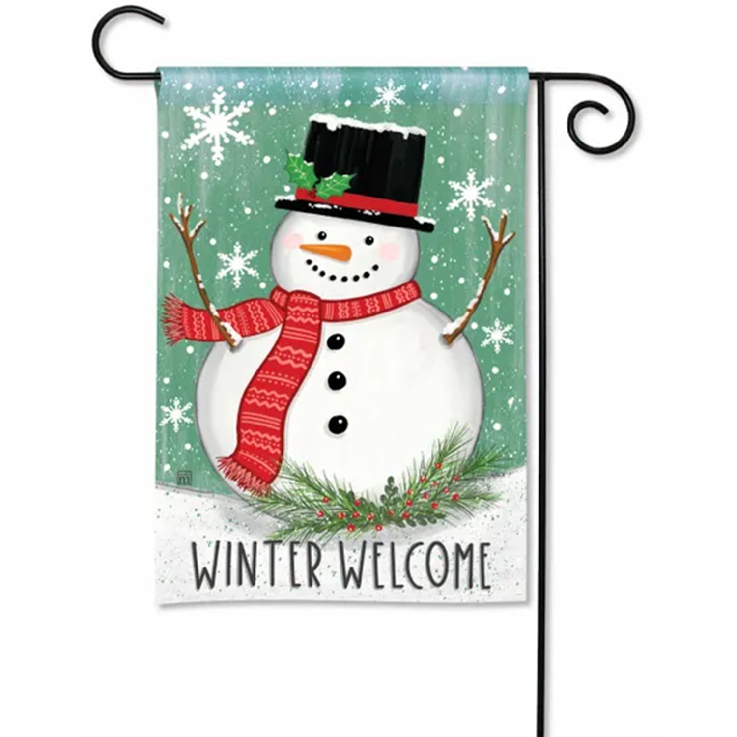 Winter Welcome Garden Flag