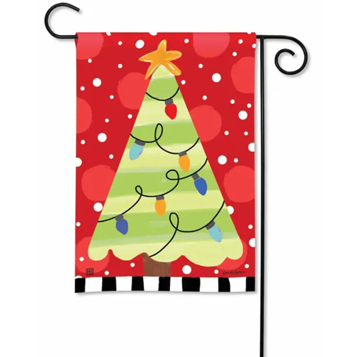 Holly Jolly Tree Garden Flag