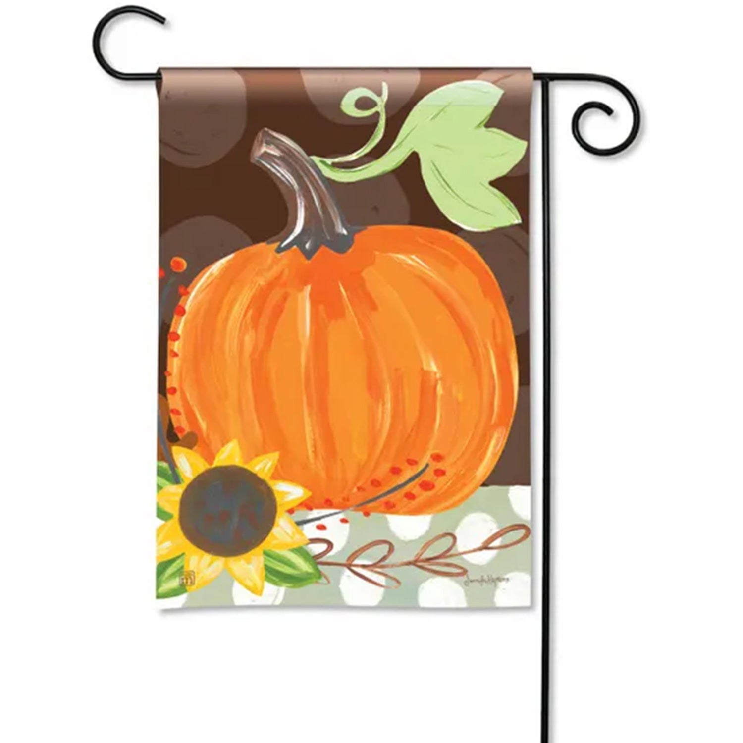 Magnet Works Fall Pumpkin Garden Flag