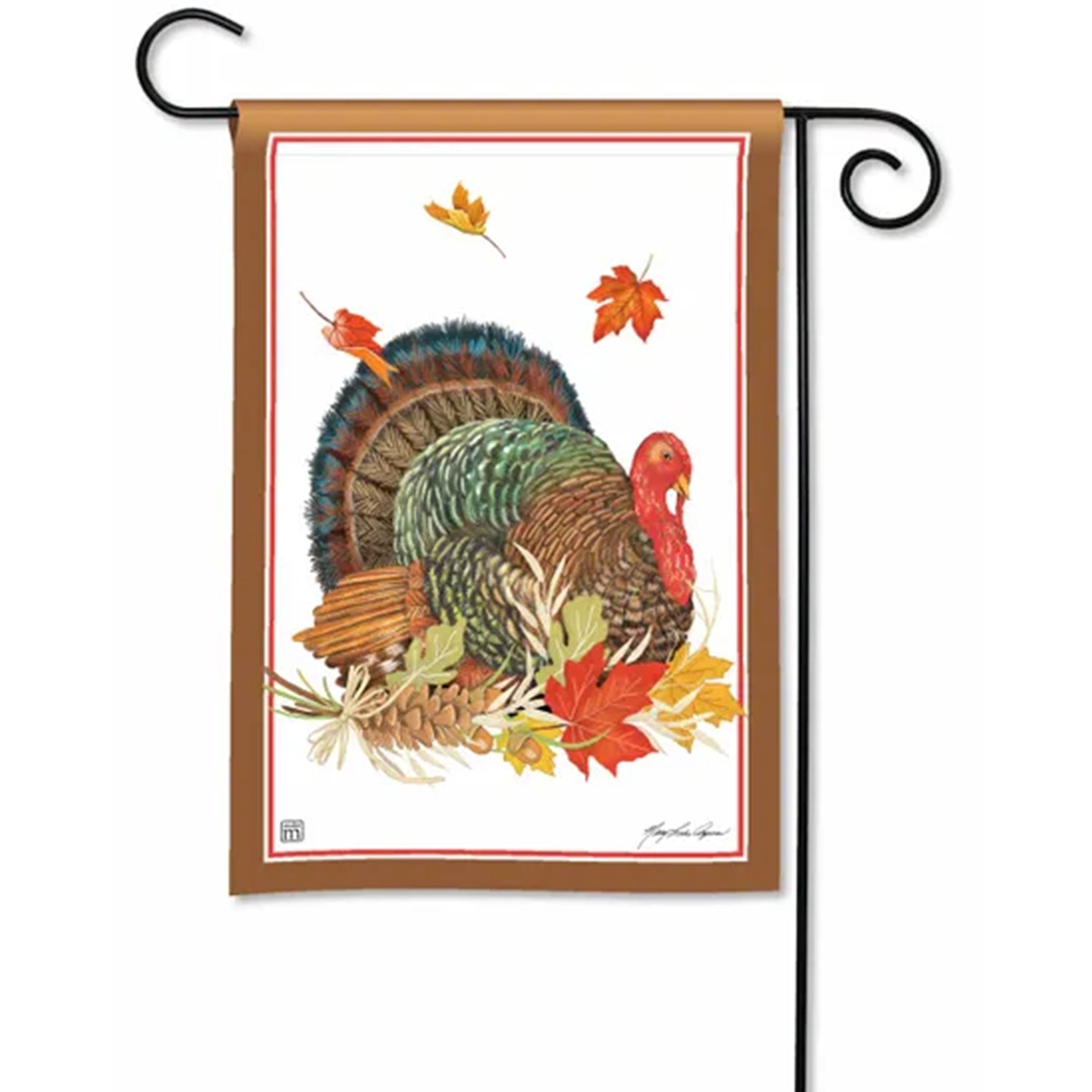 Autumn Turkey Garden Flag