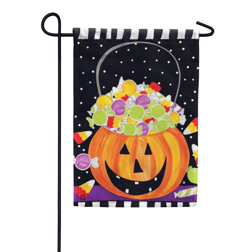 Halloween Candy Garden Flag