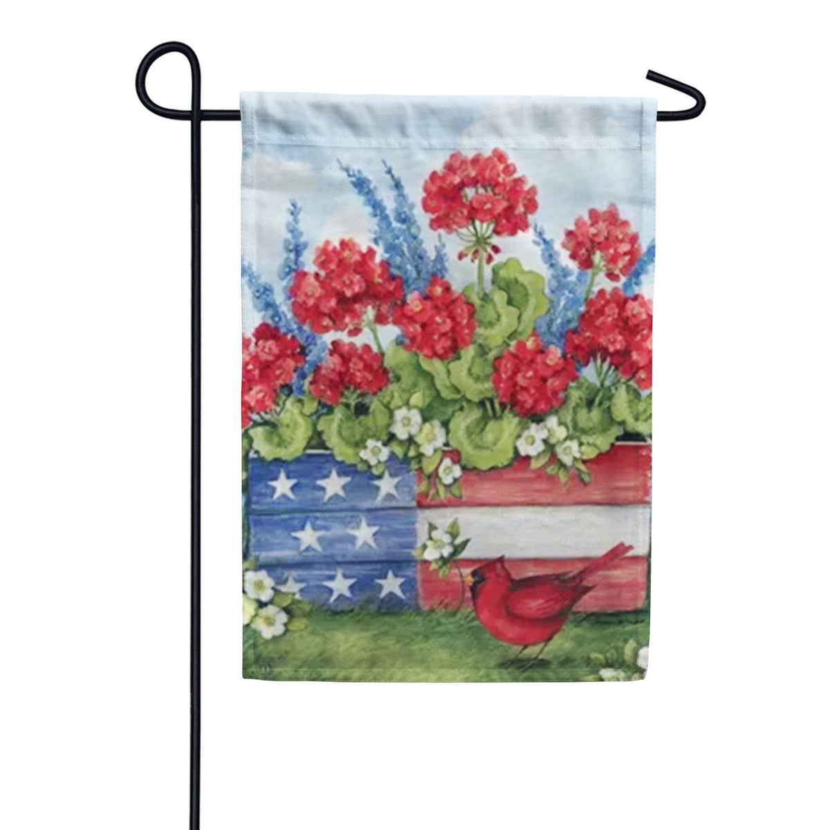 Patriotic Planter Box Garden Flag