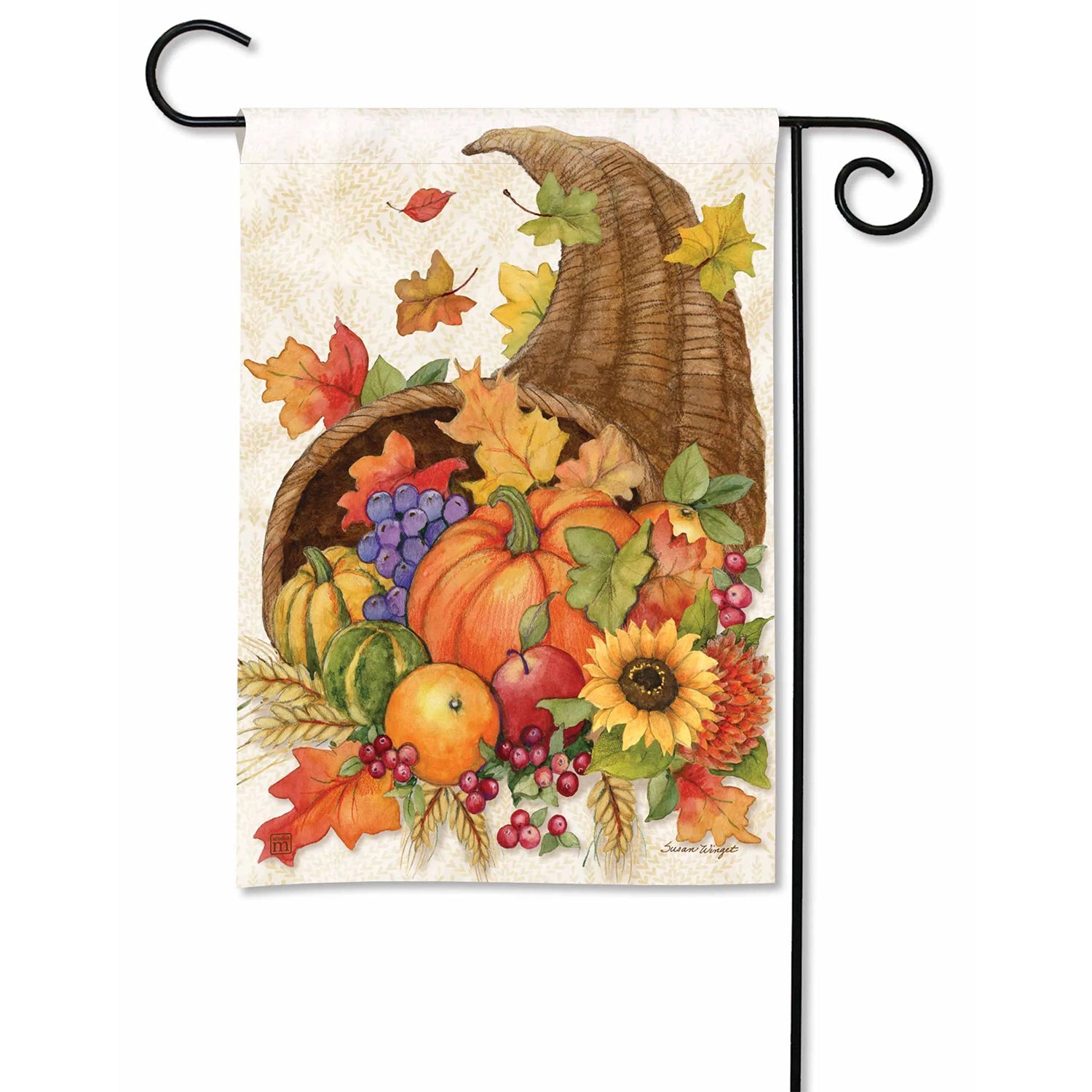 Thanksgiving Cornucopia Garden Flag