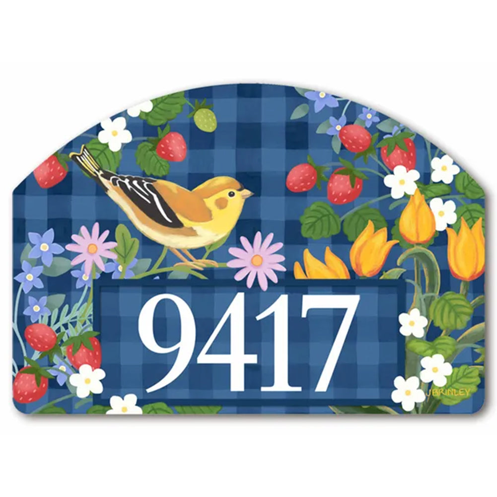 Strawberry Floral Yard DeSign