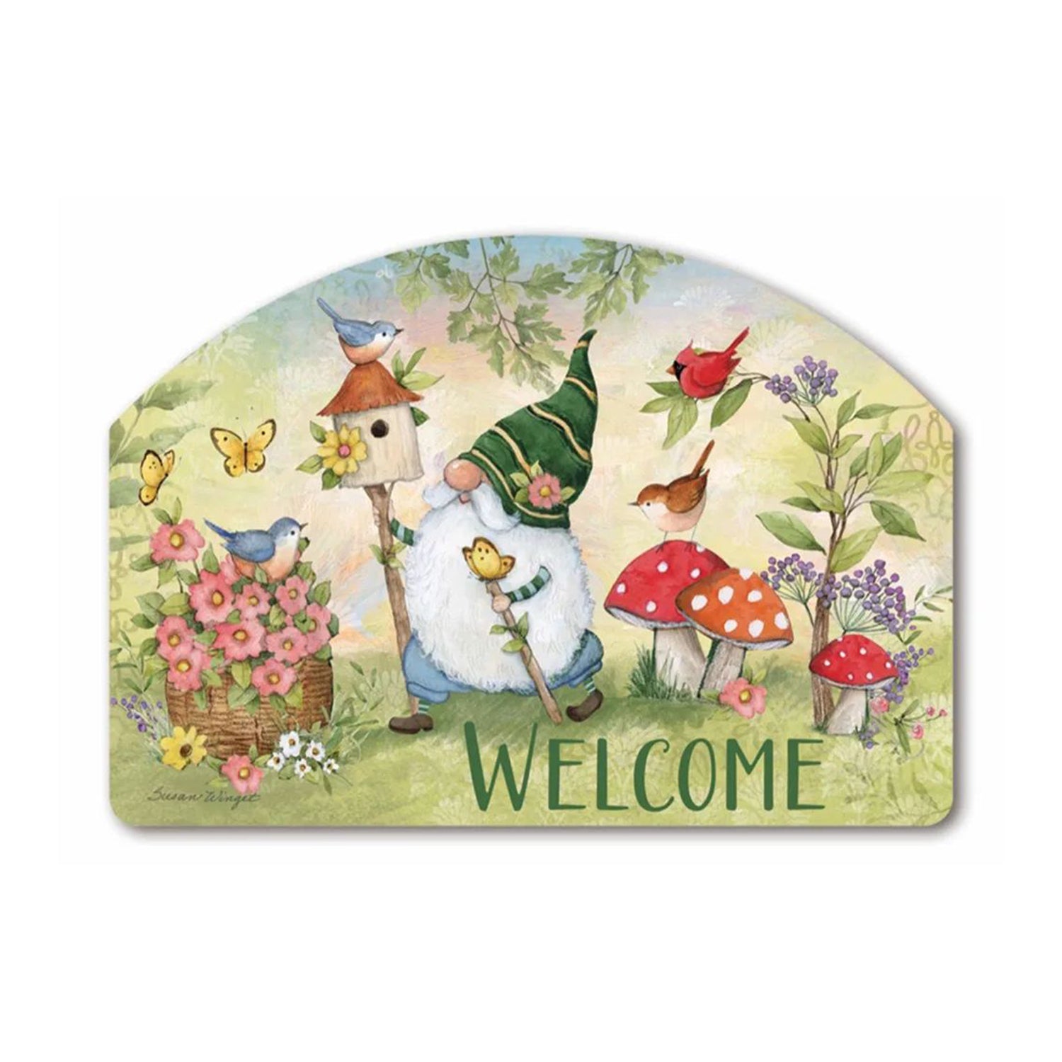 Birdhouse Gnome Yard DeSign