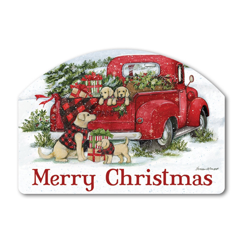 Christmas Puppies Yard DeSign