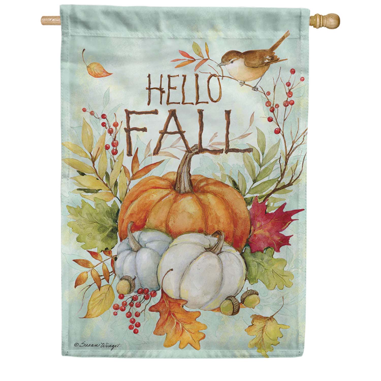 Premier Oversized House Flag - Hello Fall