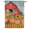 Premier Oversized House Flag - Pumpkin Barn