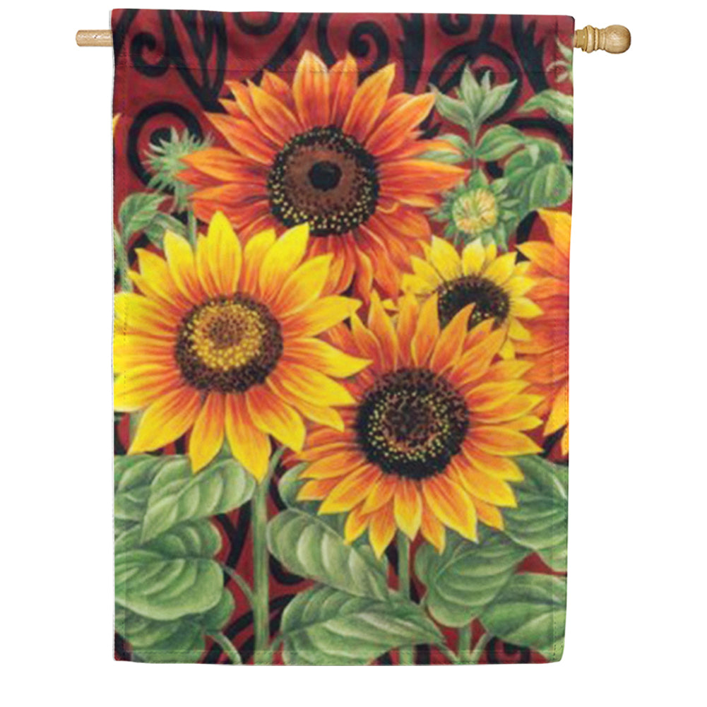 Sunflower Medley House Flag