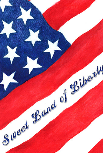Sweet Land Of Liberty Cup Cakes House Flag