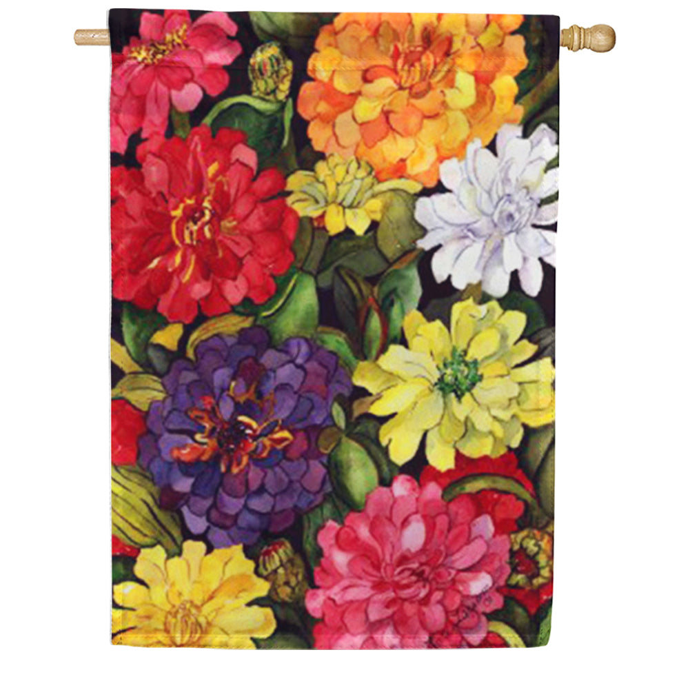 Zippy Zinnias House Flag