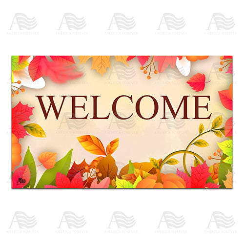 Pretty Fall Leaves Doormat