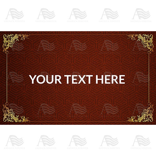 Personalized Doormat - Regal Gold