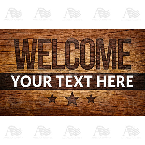 Personalized Doormat - Branded On Wood