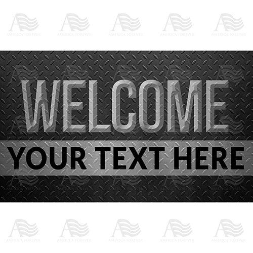 Personalized Doormat - Steel Grate