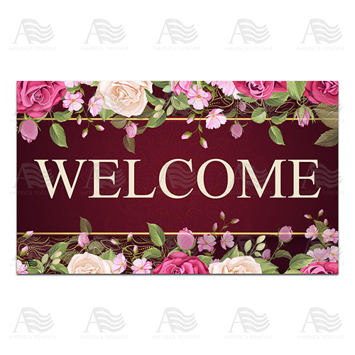 A Rosey Welcome Doormat