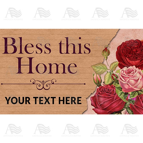 Personalized Doormat - Bless This Home