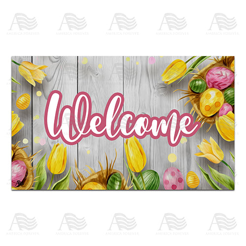 Spring Easter Doormat