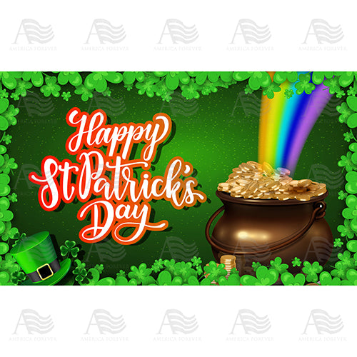 Pot Of Gold At End Of Rainbow Doormat