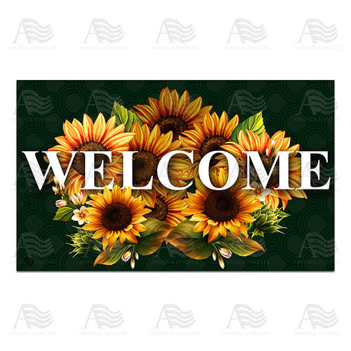 Sunflower Greeting Doormat