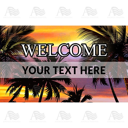 Personalized Doormat - Tropical Breeze