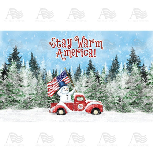 Stay Warm America Doormat
