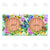 Hello Spring Wooden Boards Pet Feeding Mat