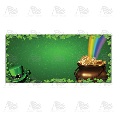 Pot Of Gold At End Of Rainbow Pet Feeding Mat