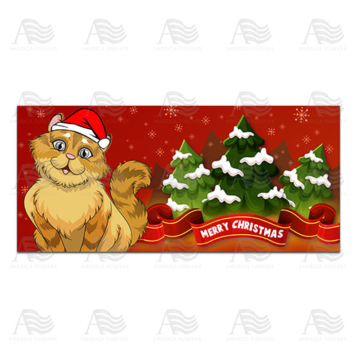 Merry Christmas Kitty Pet Feeding Mat
