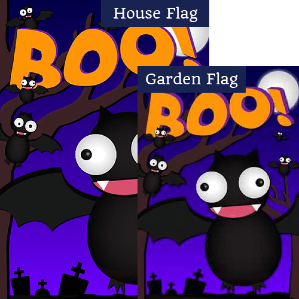 Crazy Bat Party Double Sided Flags Set (2 Pieces)