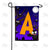 Crazy Bat Party Monogram Double Sided Garden Flag