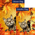 Curious Fall Kitten Flags Set (2 Pieces)