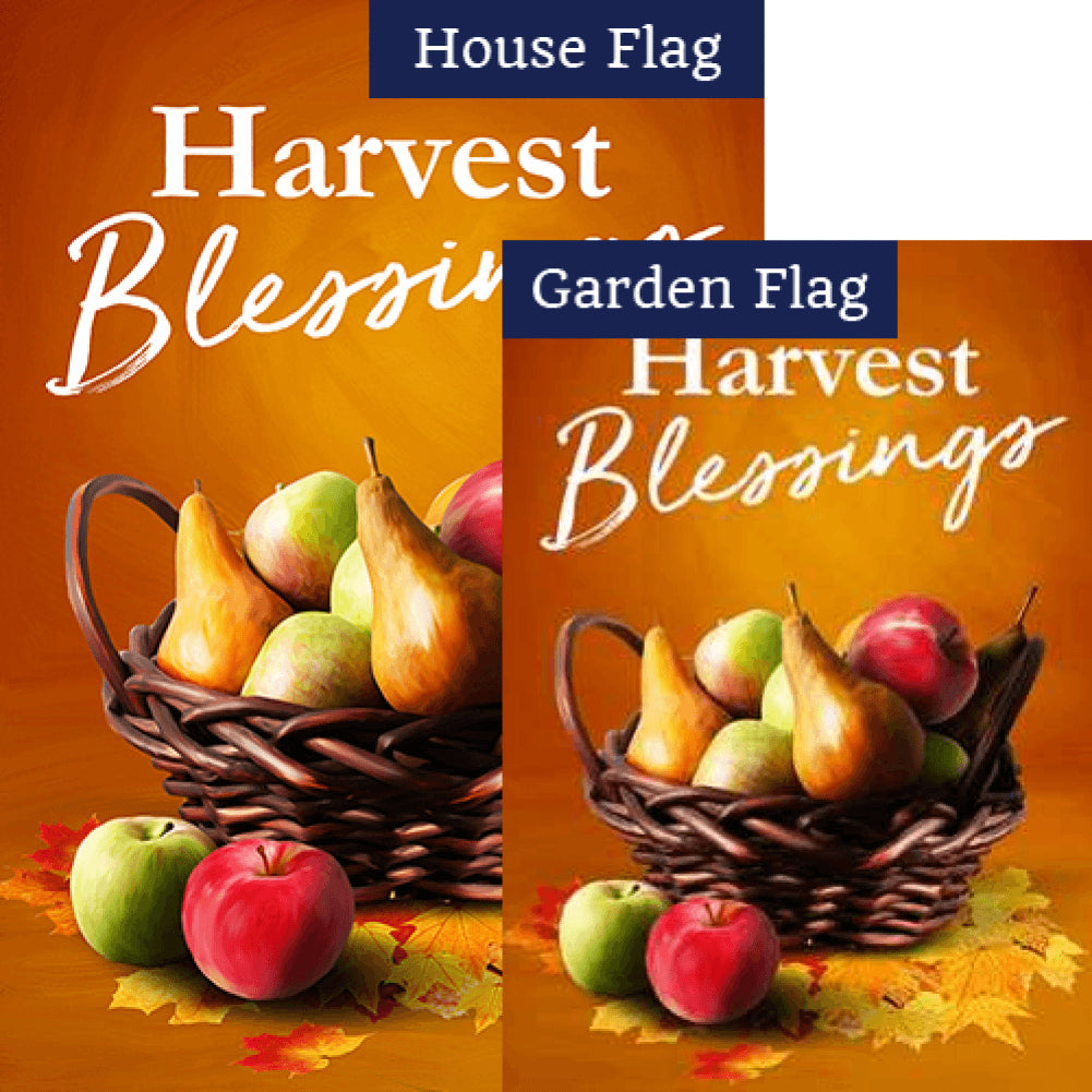 Harvest Blessings Pear Flags Set (2 Pieces)