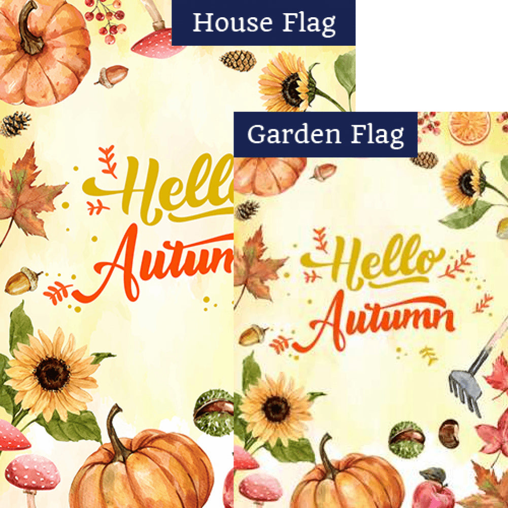 Hello Autumn Flags Set (2 Pieces)