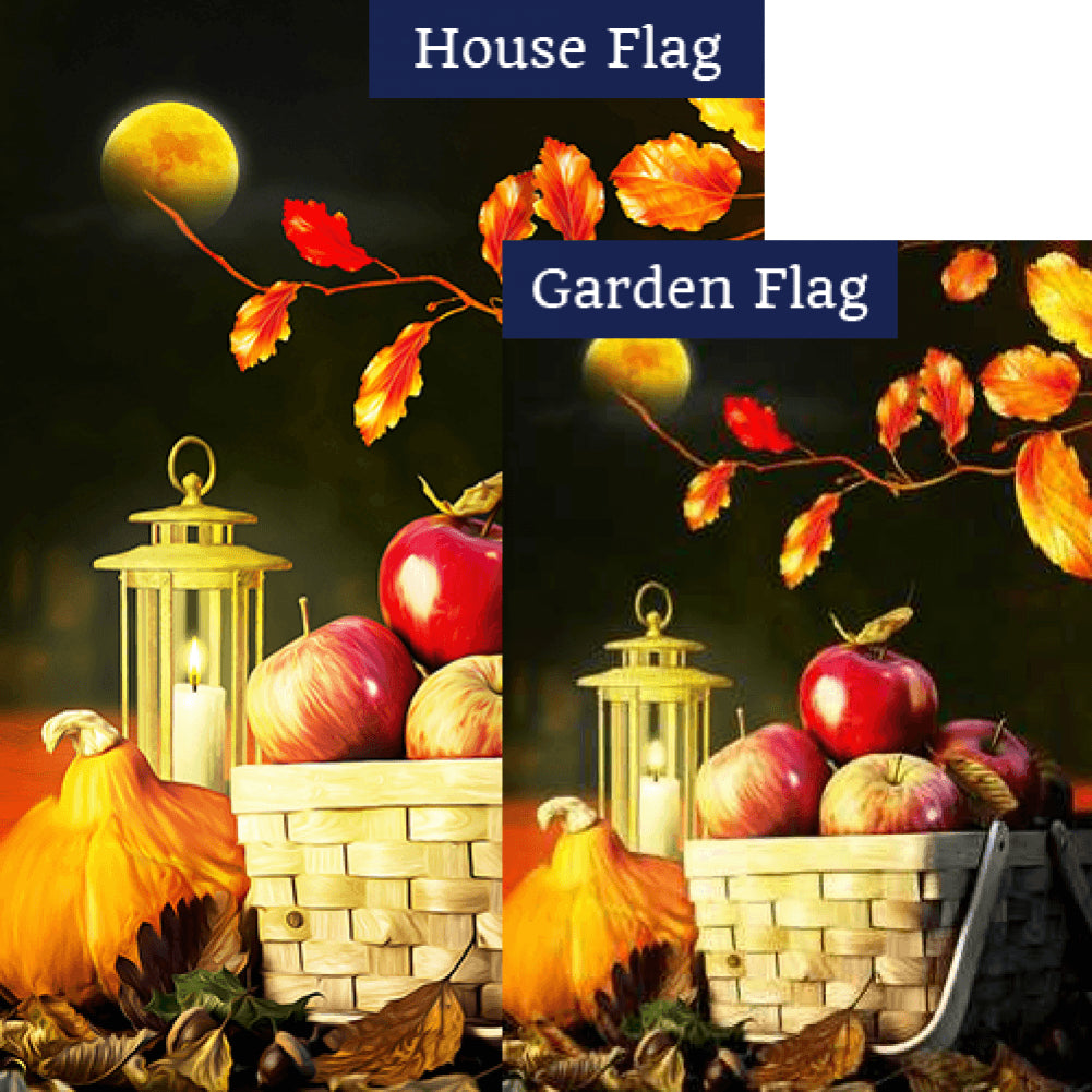 Fall Night Harvest Flags Set (2 Pieces)