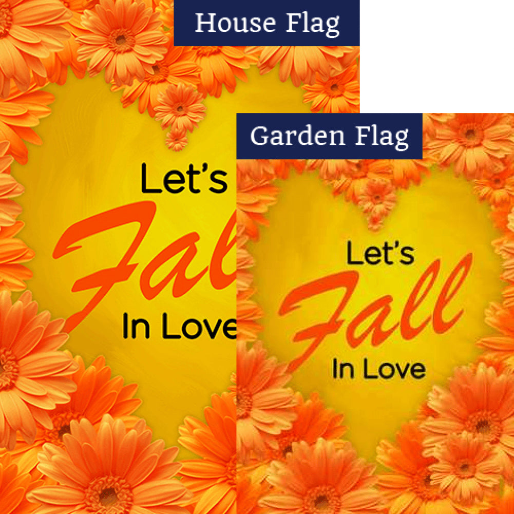 Let's Fall in Love Flags Set (2 Pieces)