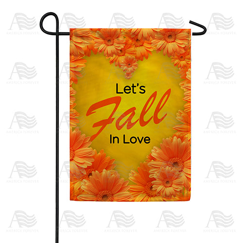 Let's Fall in Love Double Sided Garden Flag