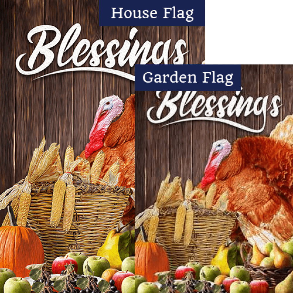 Abundant Blessings Flags Set (2 Pieces)