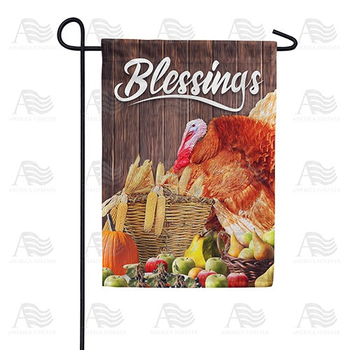 Abundant Blessings Double Sided Garden Flag