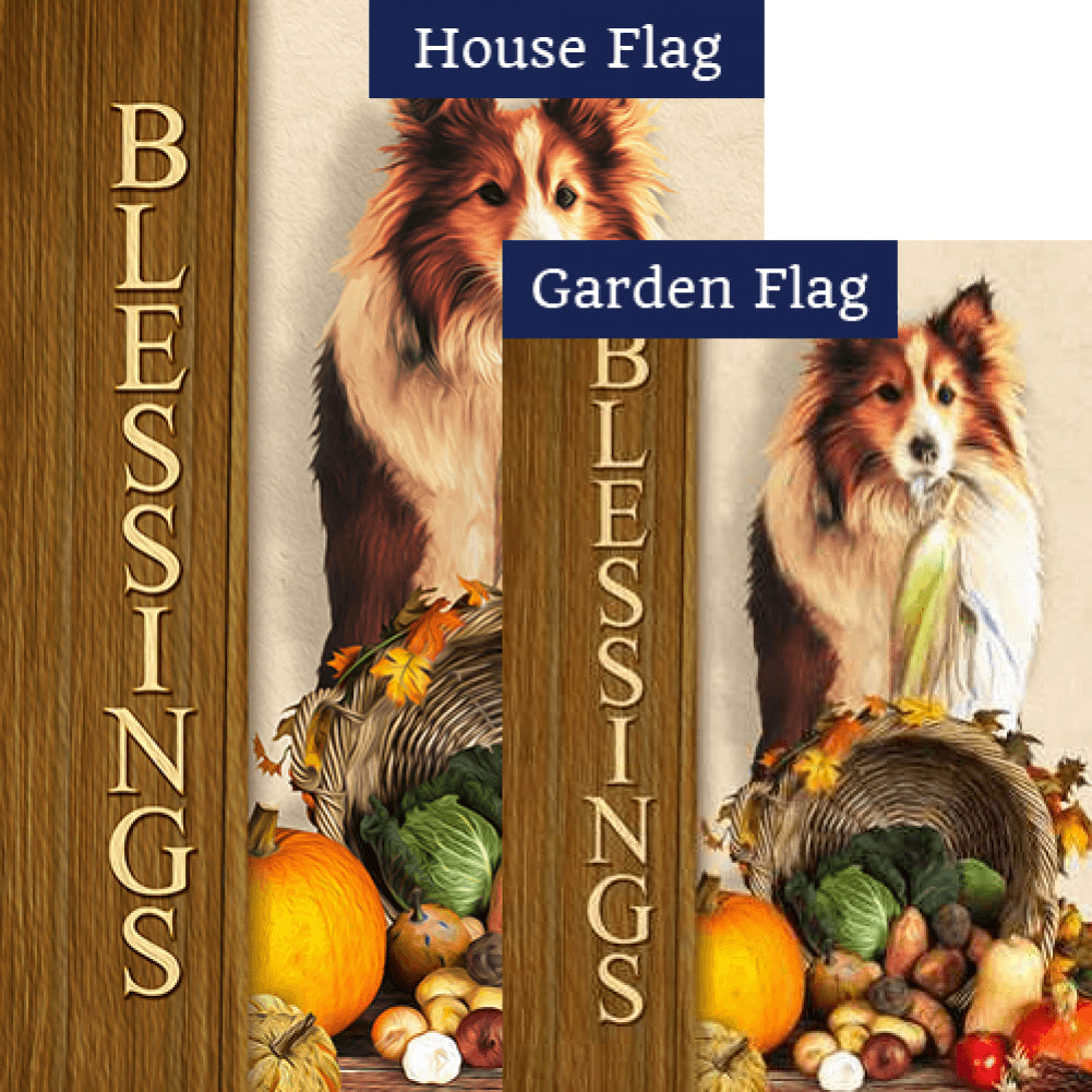 Blessings Of Companionship And Food Flags Set (2 Pieces)