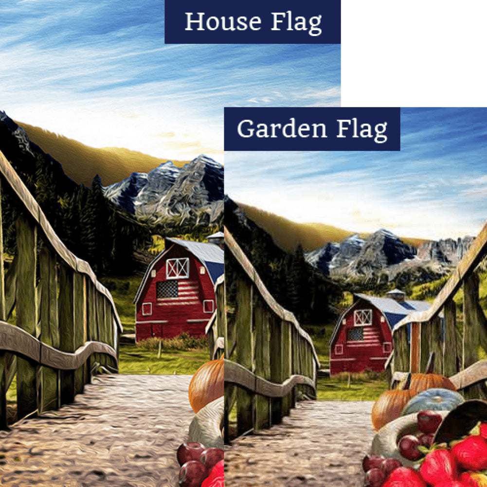 Going Home With Harvest Flags Set (2 Pieces)