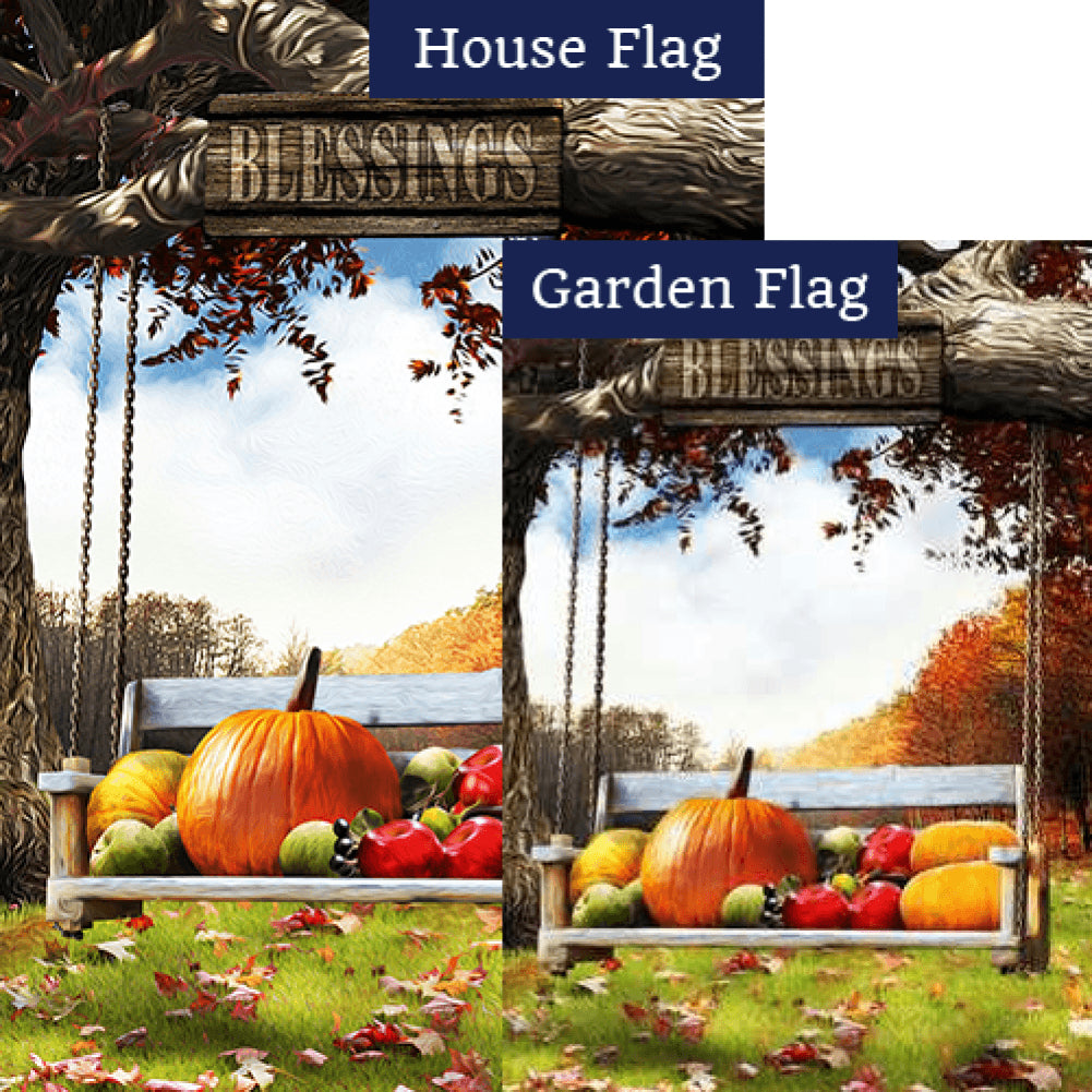 Harvest Blessings Swing Flags Set (2 Pieces)