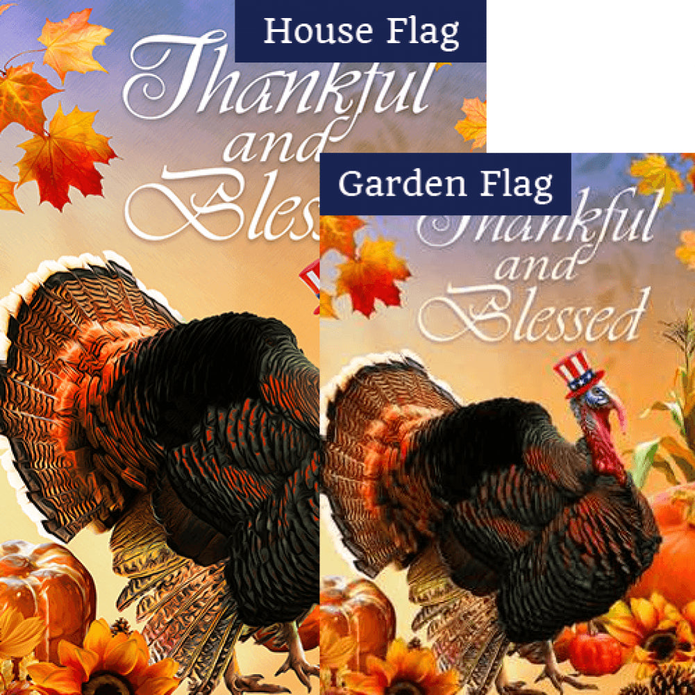 Patriotic Tom Turkey Flags Set (2 Pieces)