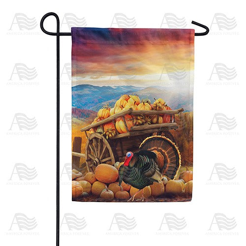 Day's End Pumpkin Harvest Double Sided Garden Flag