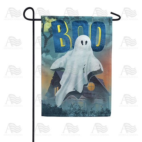 "Boo"berry Ghost Double Sided Garden Flag