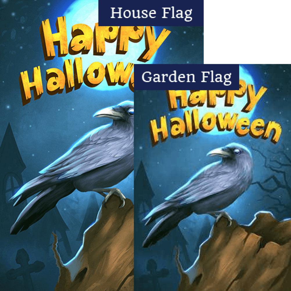 Halloween Crow - Flags Set (2 Pieces)