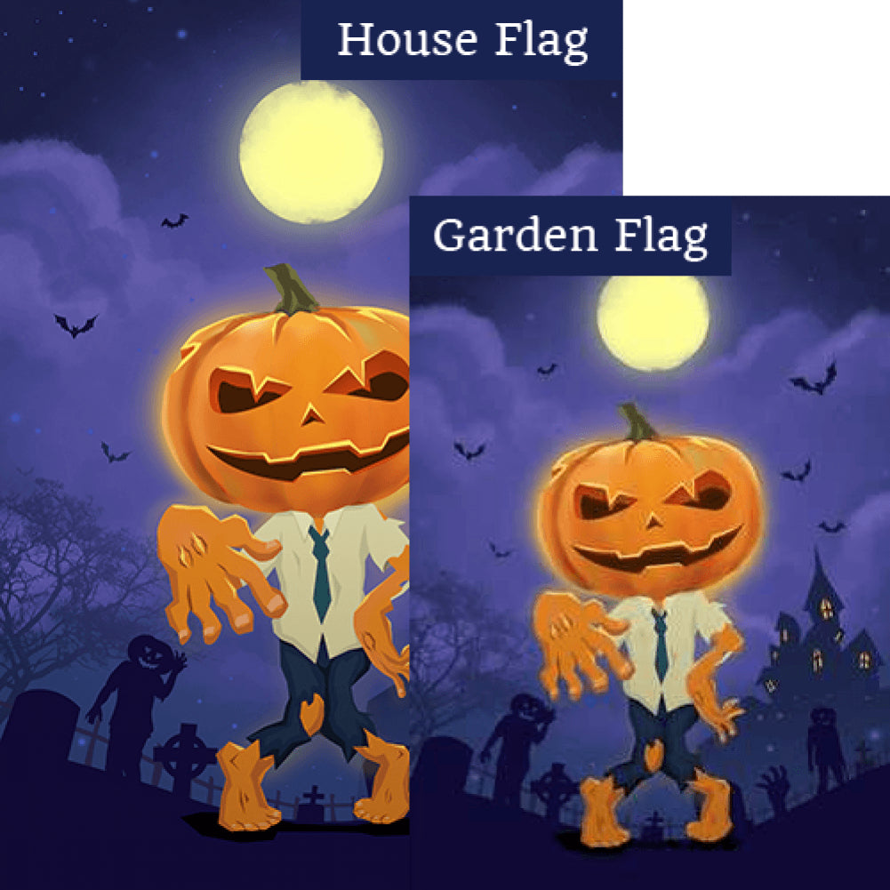 Dancing Pumpkin Man - Flags Set (2 Pieces)